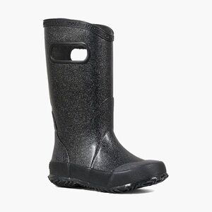 Bogs Kids Glittery Black Rain Boots